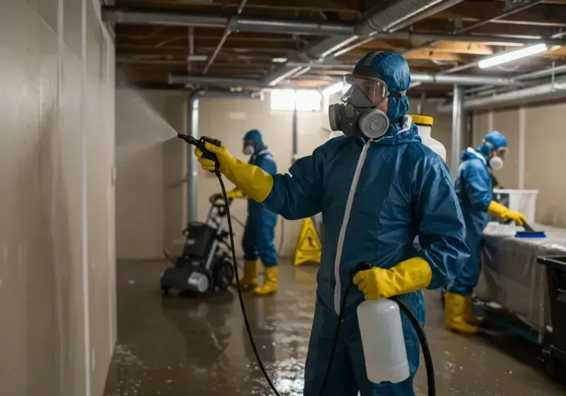 Basement Sanitization and Antimicrobial Treatment process in Houck, AZ